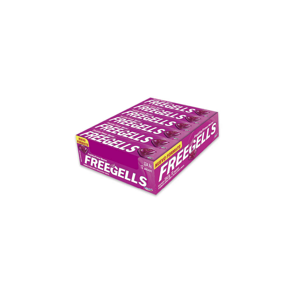 CARAMELOS FREEGELLS FRESA (ROSADO)